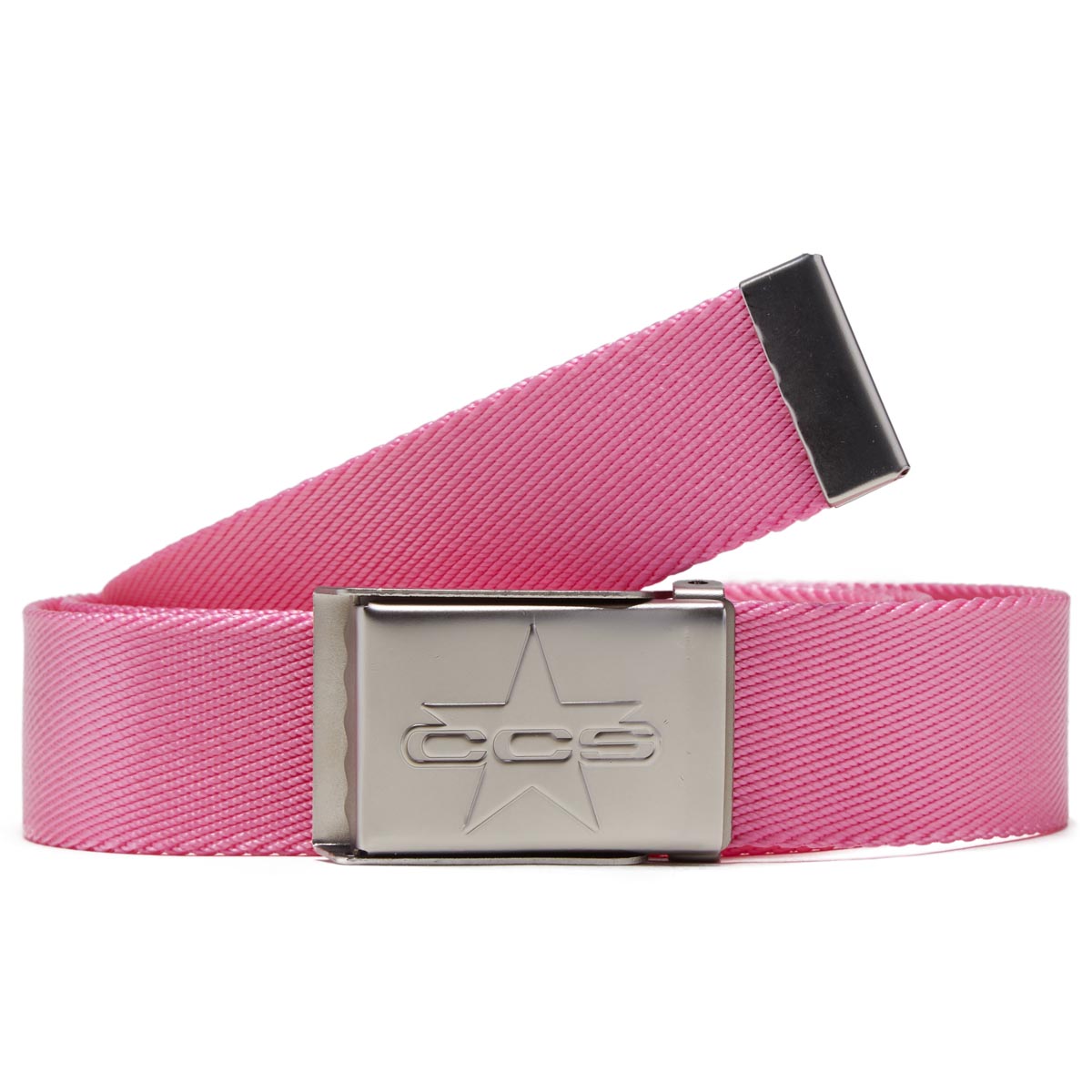 CCS Silver 97 Star Web Belt - Pink