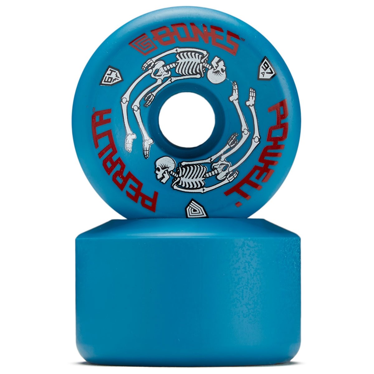Powell-Peralta G Bones 97A Skateboard Wheels - Blue - 64mm
