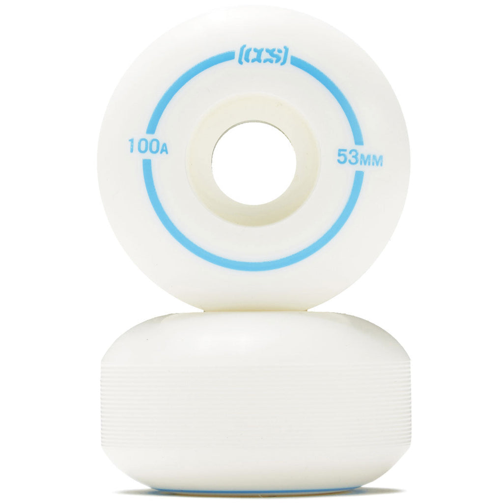CCS Skateboard Wheels - White - 53mm