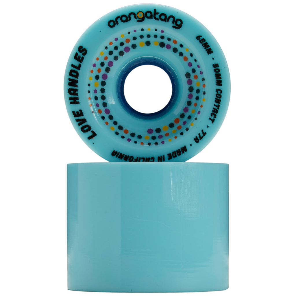 Orangatang Love Handles Offset Freeride 77a Longboard Wheels - Blue - 65mm