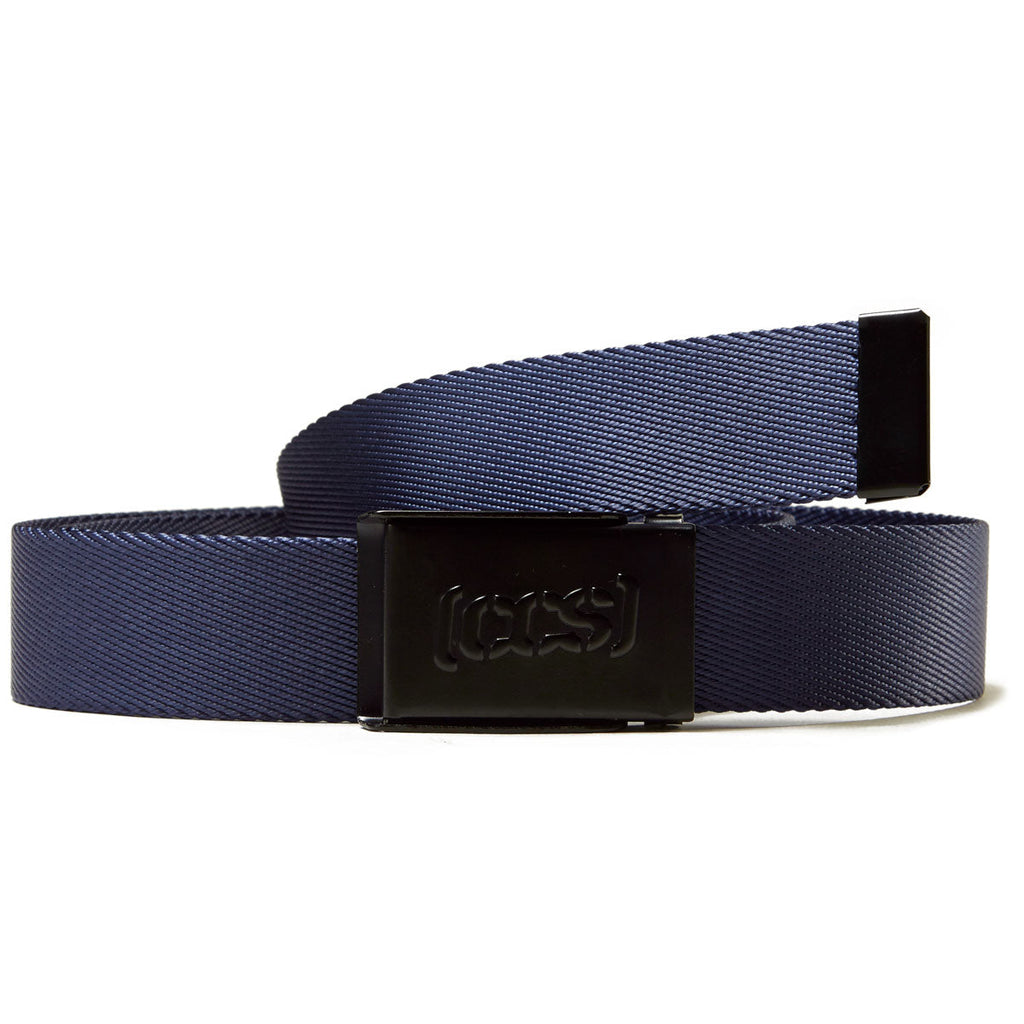 CCS Black Logo Buckle Belt - Navy
