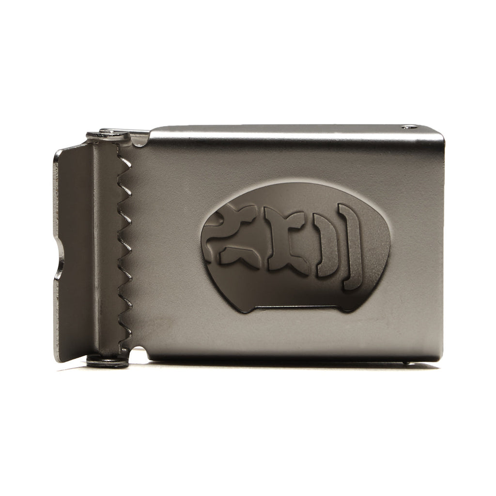 CCS Silver Logo Buckle Belt - Black
