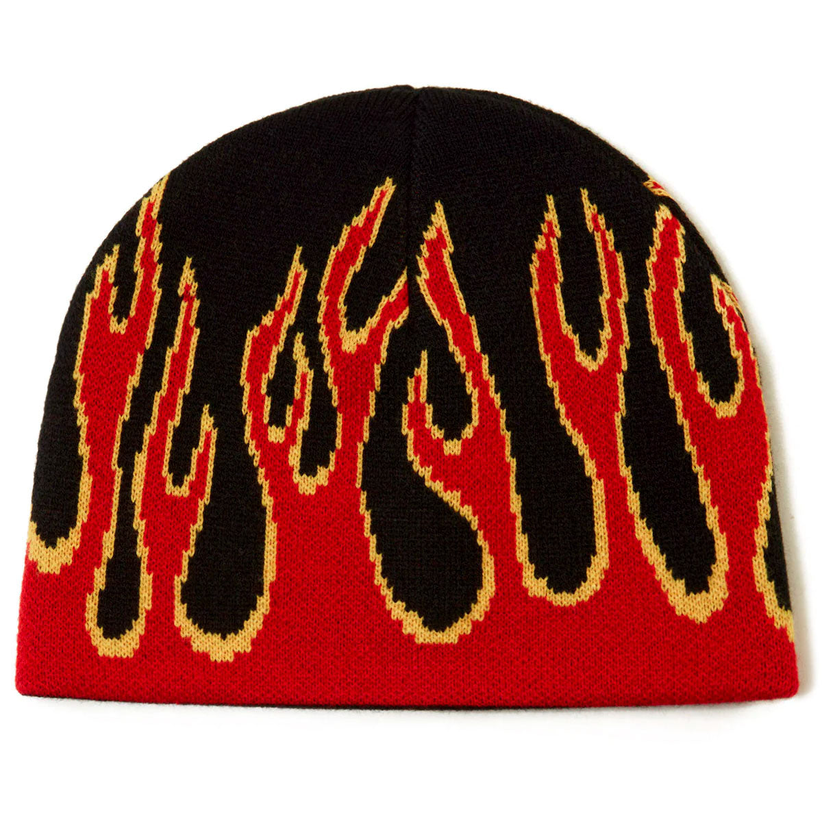 CCS Flames Reversible Skully Beanie - Black/Red