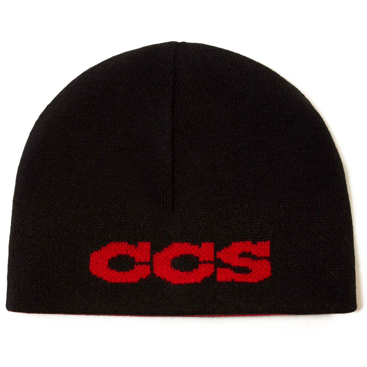 CCS Flames Reversible Skully Beanie - Black/Red