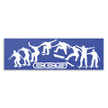 CCS Kickflip Sticker - Blue/White