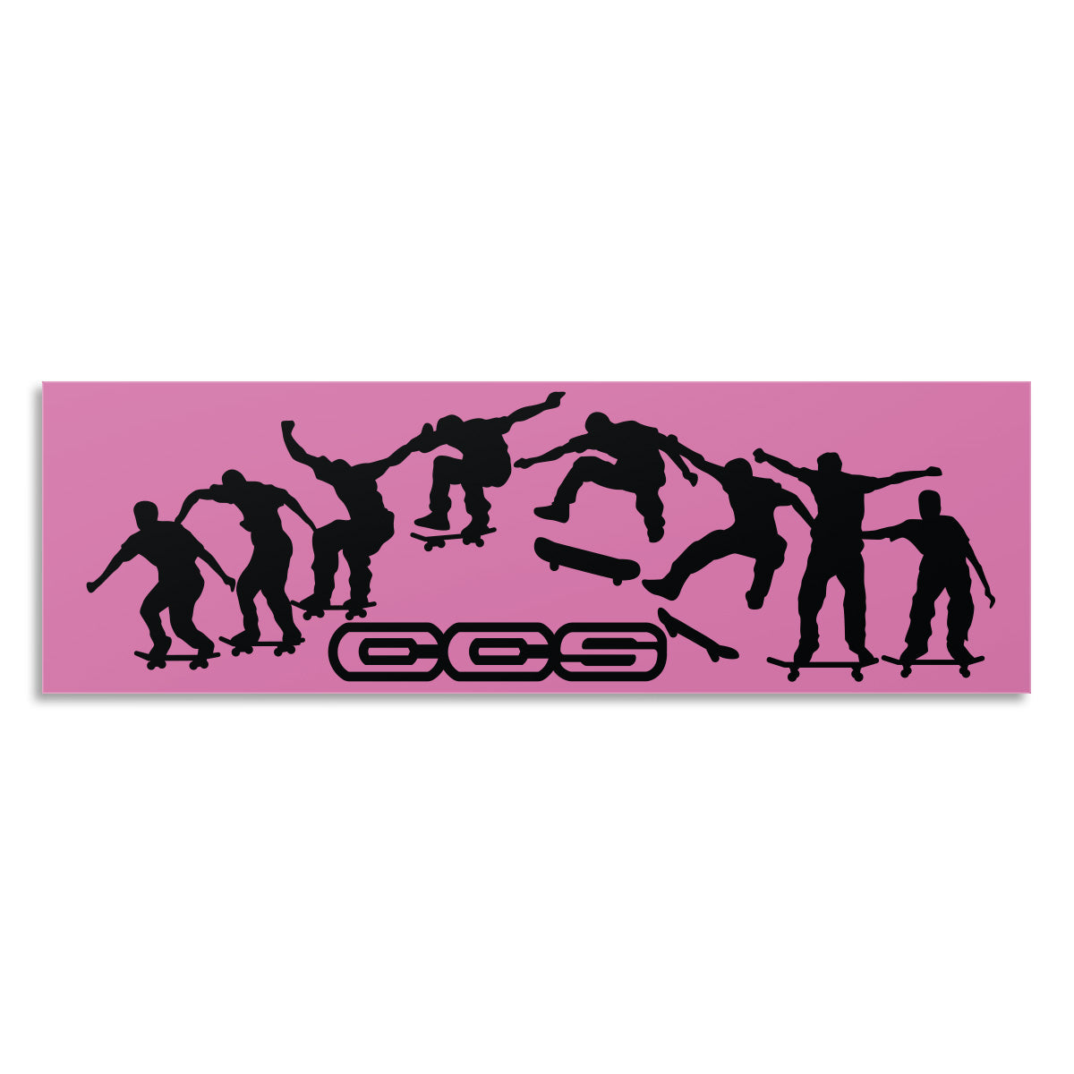 CCS Kickflip Sticker - Pink/Black