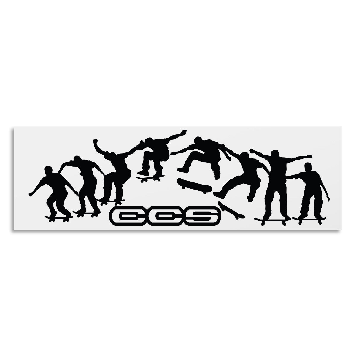 CCS Kickflip Sticker - White/Black