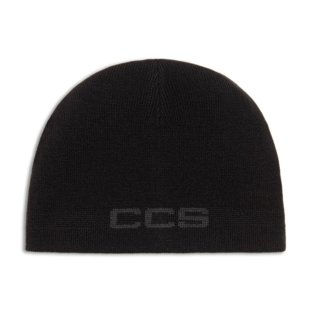 CCS Reversible Leopard Skully Beanie - Charcoal