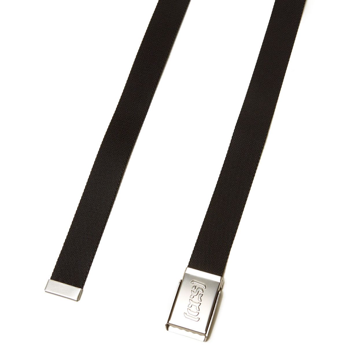 CCS Silver Logo Buckle Belt - Black
