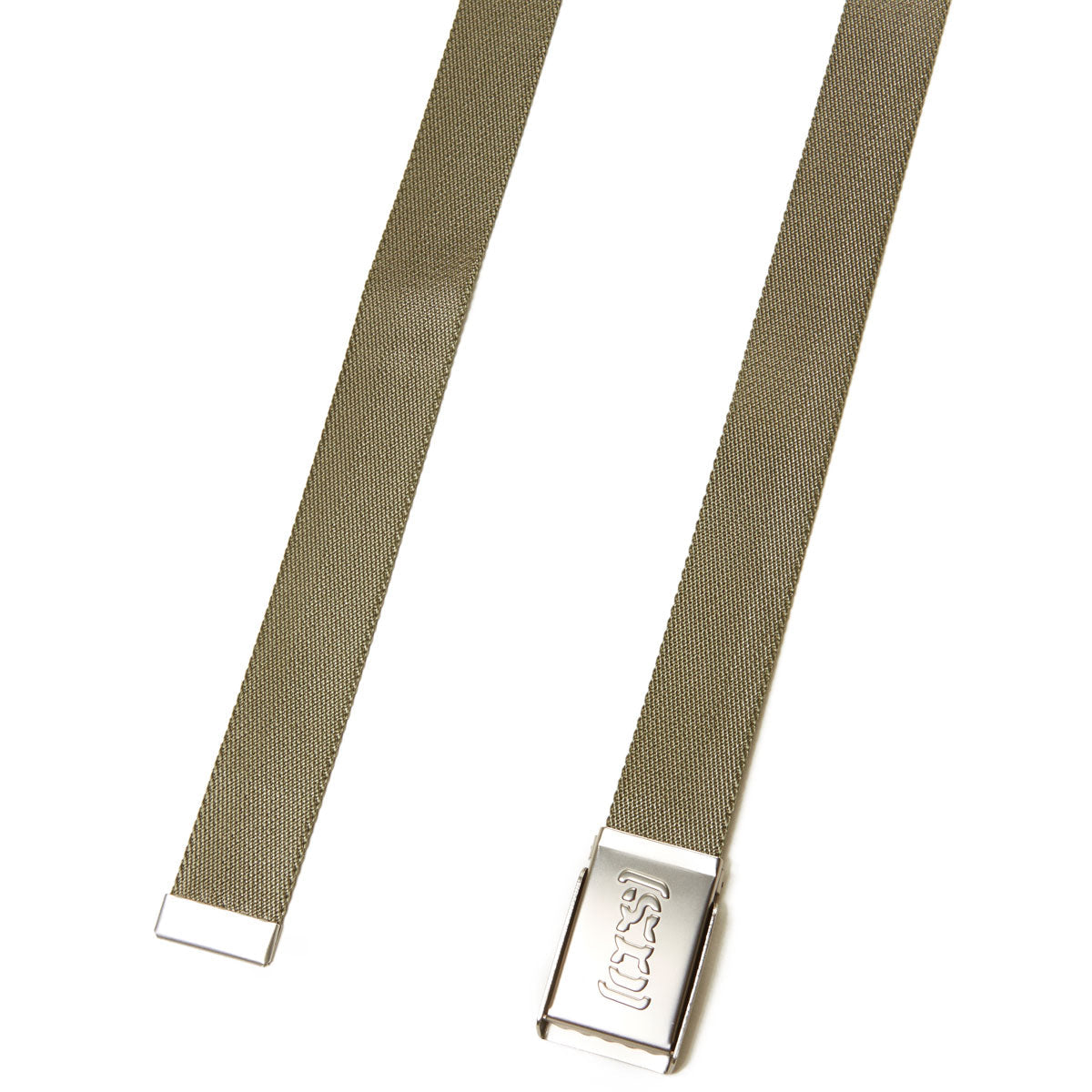 CCS Silver Logo Buckle Belt - Olive