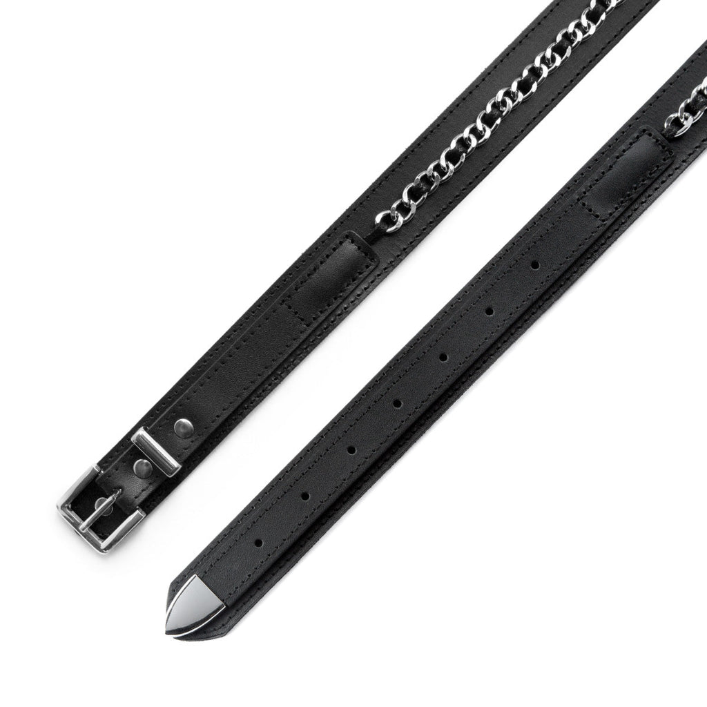 CCS Chain Ranger Leather Belt - Black