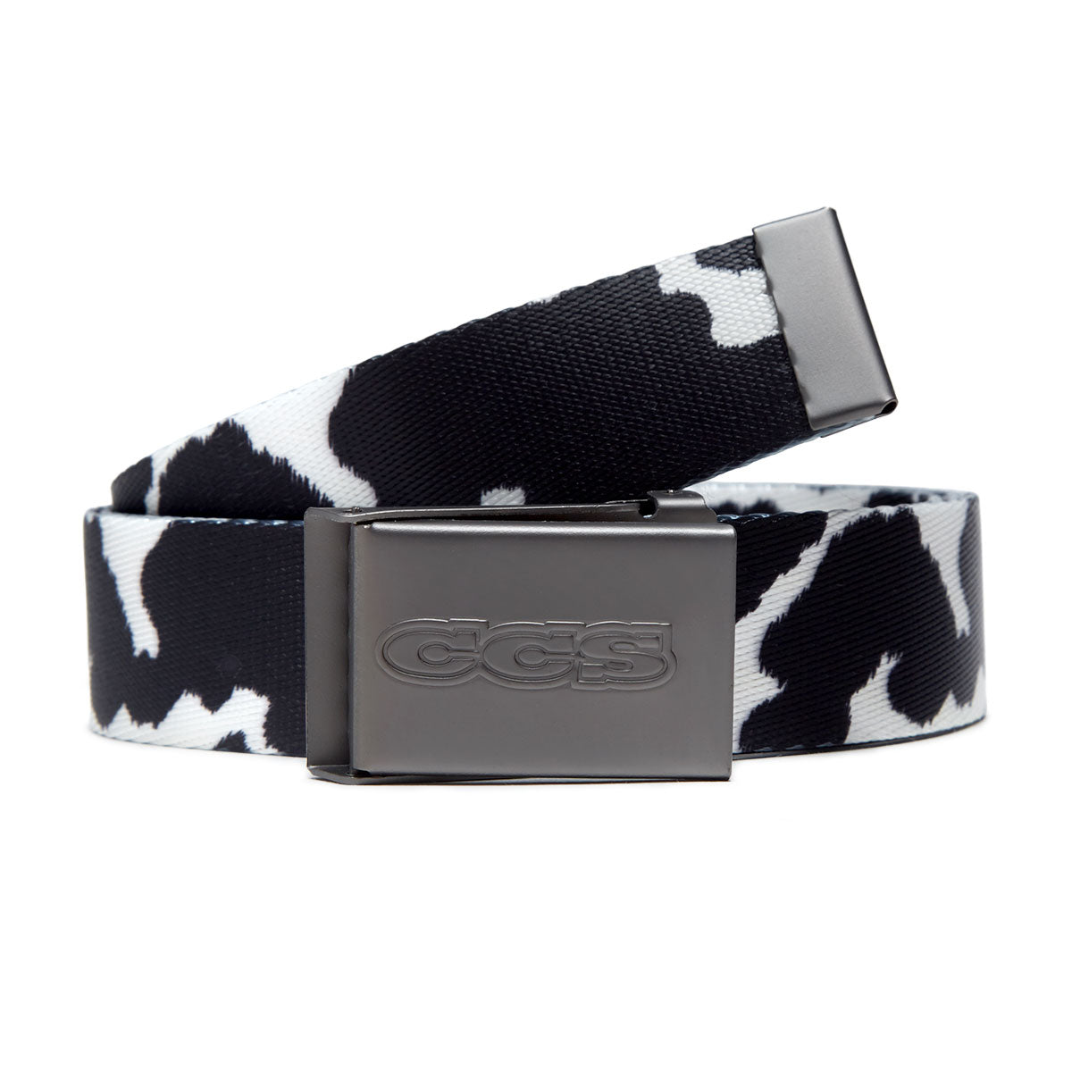 CCS Gunmetal 96 Logo Web Belt - Cow