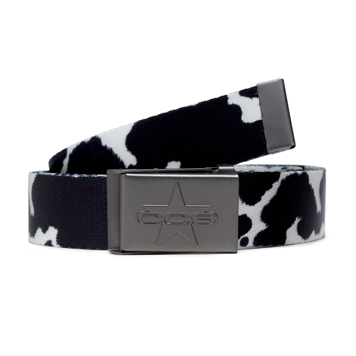 CCS Gunmetal 97 Star Web Belt - Cow