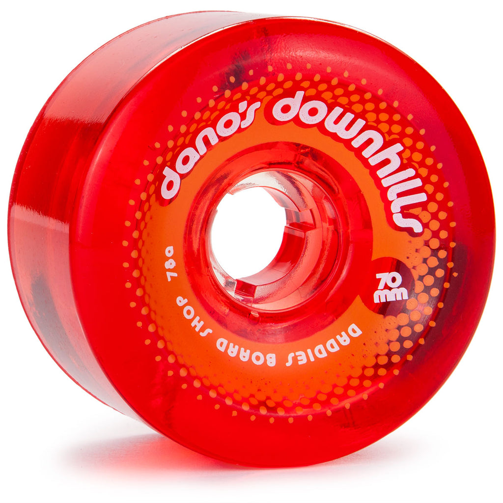 Dano's Downhills Longboard Wheels 70mm - 78a Red