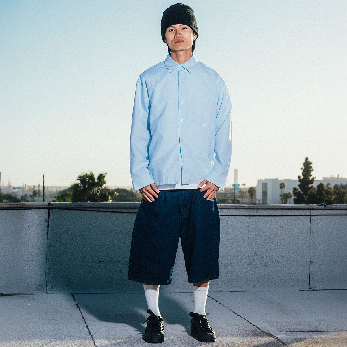 CCS 97 Star Denim Shorts - True Blue