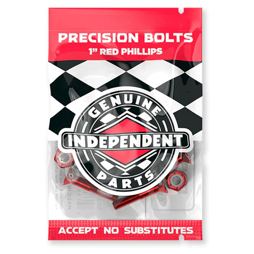 Independent Genuine Parts Phillips Hardware - Black/Red - 1"
