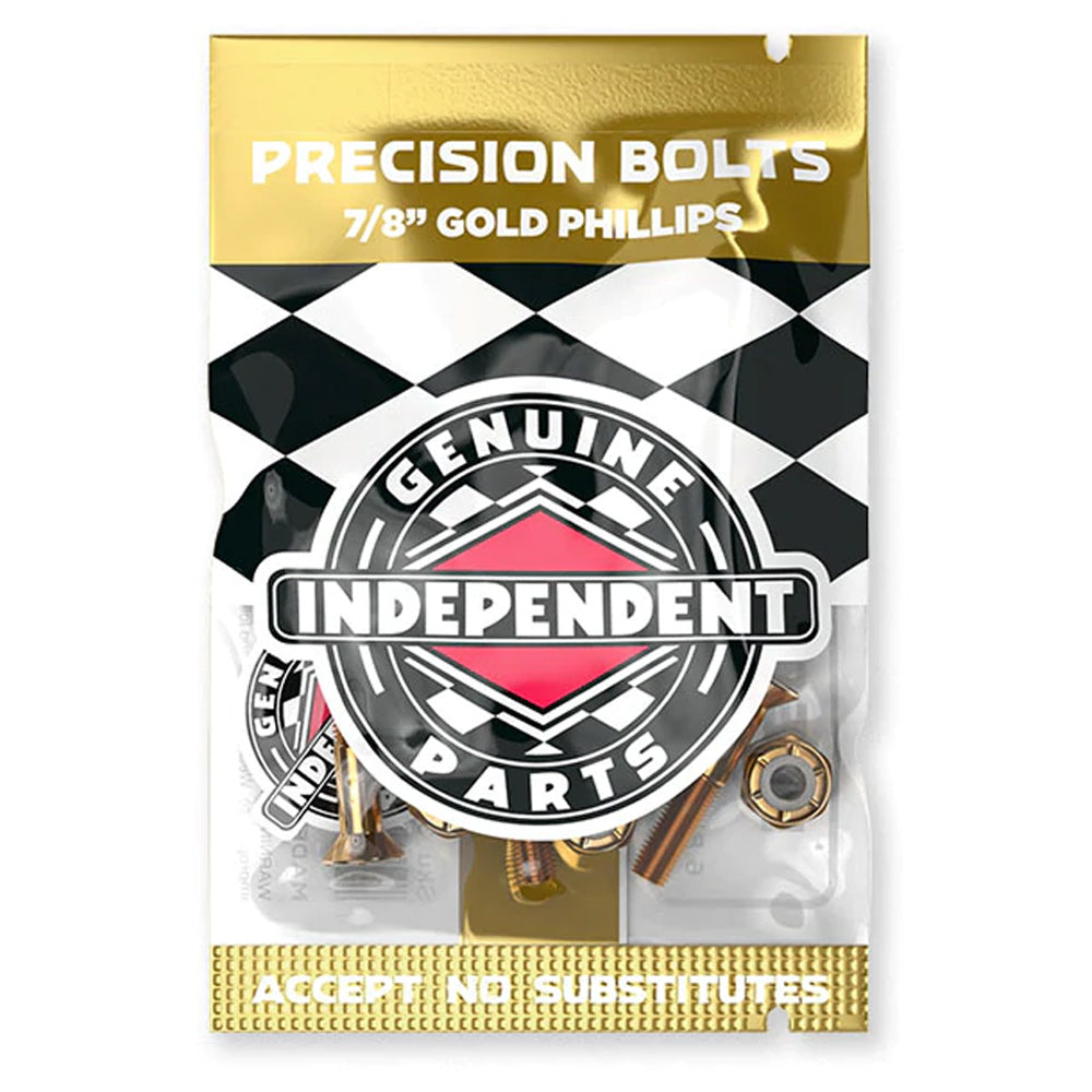 Independent Genuine Parts Phillips Hardware - Black/Gold - 7/8"