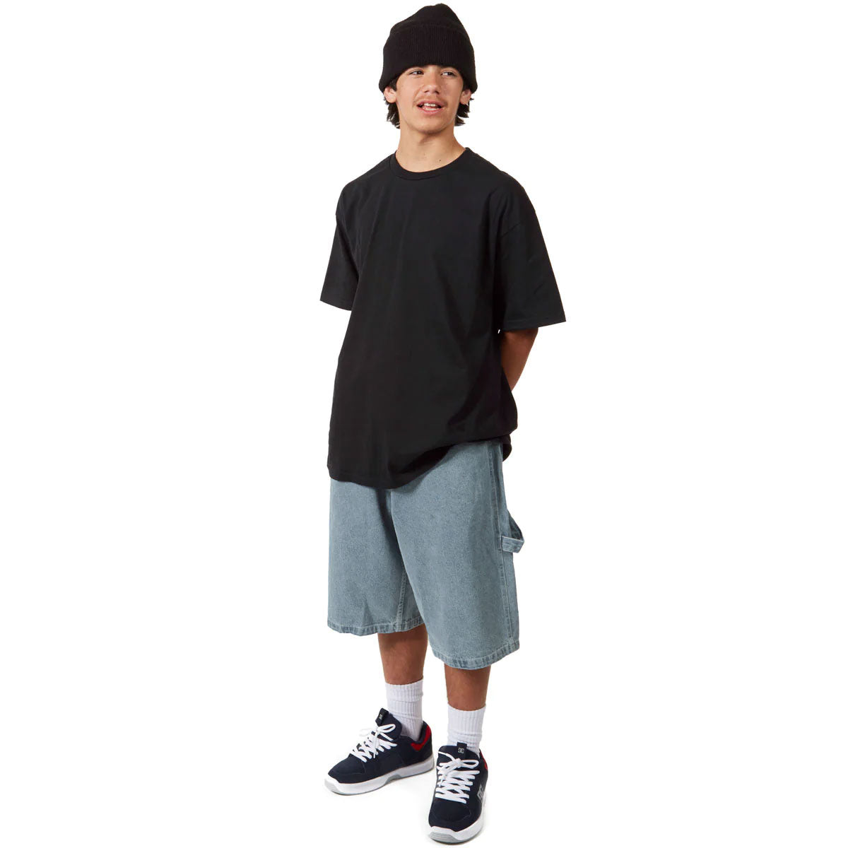 CCS Hammer Loop Jean Shorts - Bleach Wash