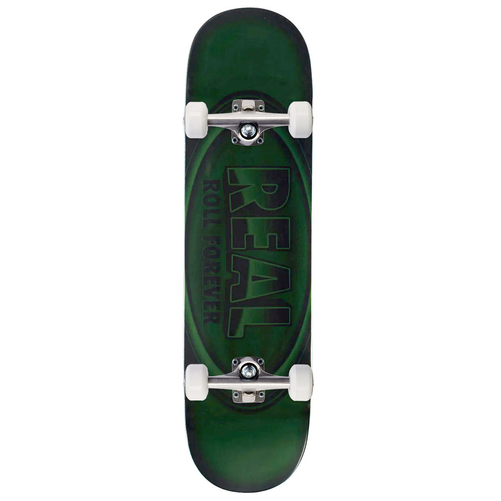 Real DBX Oval Team Skateboard Complete - Green - 8.50"