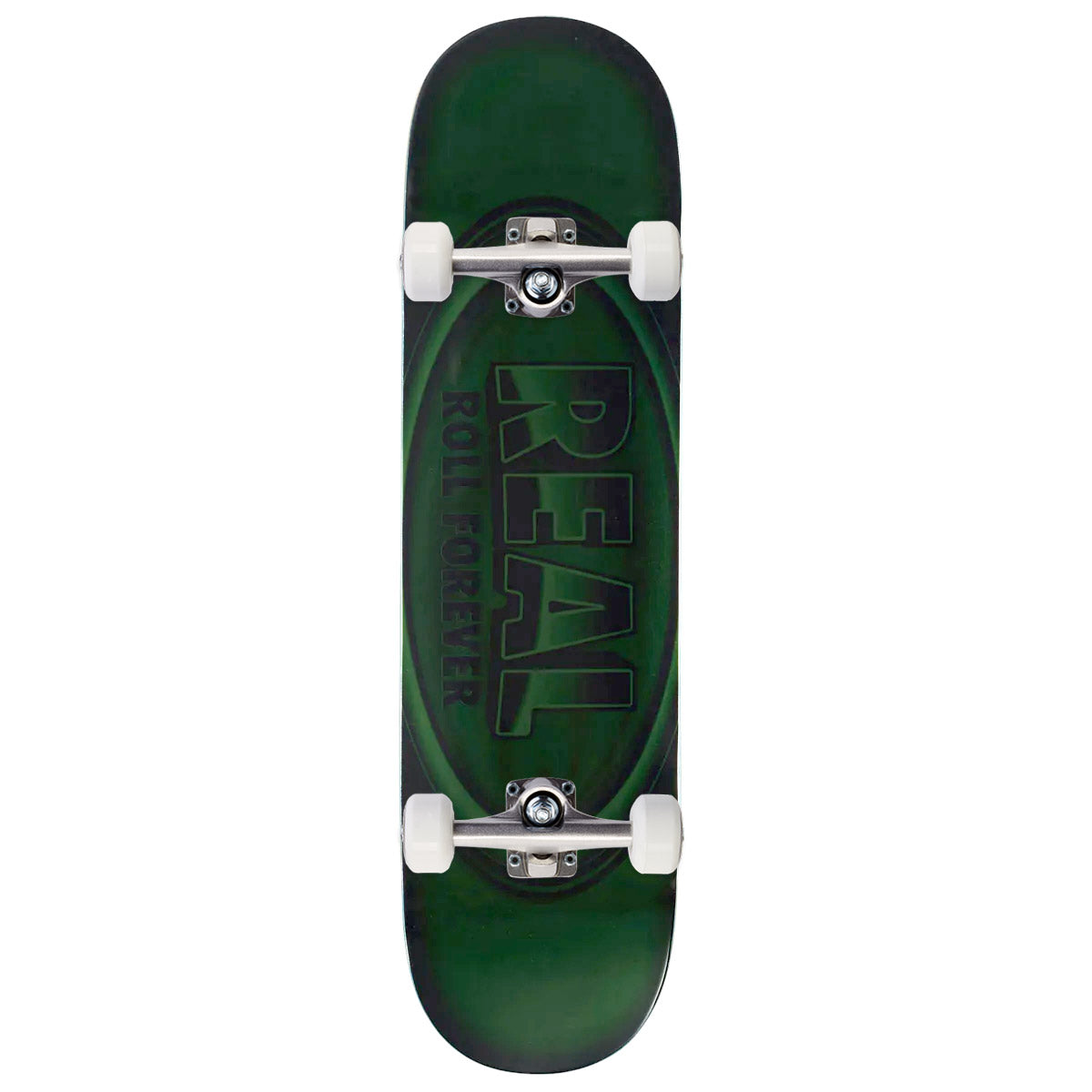 Real DBX Oval Team Skateboard Complete - Green - 8.50"