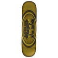 Real DBX Oval Team Skateboard Deck - Yellow - 8.38"