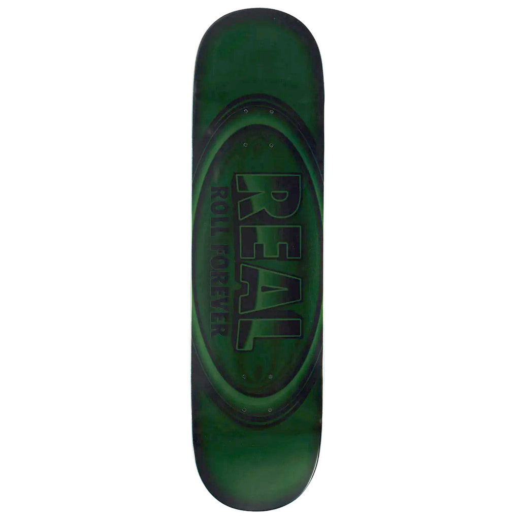 Real DBX Oval Team Skateboard Deck - Green - 8.50"