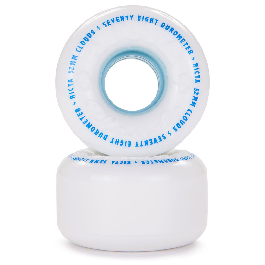 Ricta Clouds 78a Skateboard Wheels - White - 52mm