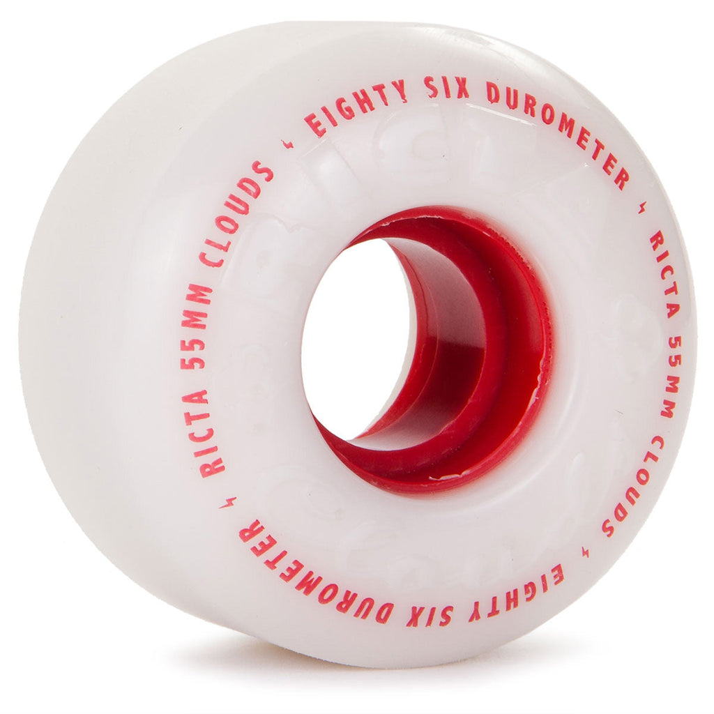 Ricta Clouds 86a Skateboard Wheels - Red - 55mm