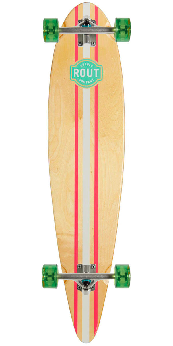Rout Pinstripe Pintail Longboard Complete