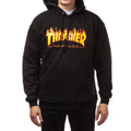 Thrasher Flame Hoodie - Black