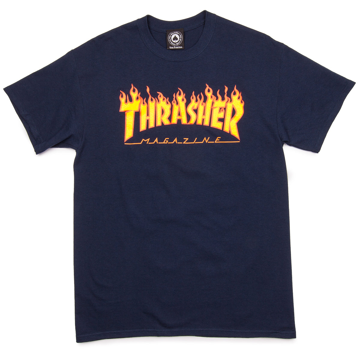 Thrasher Flame T-Shirt - Navy